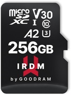 GOODRAM micro SDXC IRDM 256GB V30 A2 (UHS I U3) + adaptér