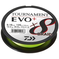 Daiwa Tournament X8 BRAID EVO 135 m 0,16 mm 12,2 kg Daiwa Tournament X8 BRAID EVO 135 m 0,16 mm 12,2 kg