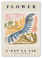 BOHO KVET MODERNÝ OBRAZ Z PLAGÁTU 40x50 cm #W46 BOHO KVET MODERNÝ OBRAZ Z PLAGÁTU 40x50 cm #W46