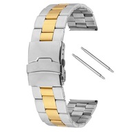 NÁRAMOK NA HODINKY - 22MM STRIEBORNO-ZLATÁ OCEL NÁRAMOK NA HODINKY - 22MM STRIEBORNO-ZLATÁ OCEL