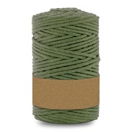 Bavlnená šnúra s khaki jadrom 100m 5 mm Bavlnená šnúra s khaki jadrom 100m 5 mm