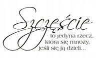 Nápis na stenu, nálepka - Šťastie je... - 61 Nápis na stenu, nálepka - Šťastie je... - 61