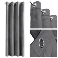BLACKOUT VELVET ZÁCLONA BLACKOUT VELVET S KRUHOVÝMI priechodkami 140x250 BLACKOUT VELVET ZÁCLONA BLACKOUT VELVET S KRUHOVÝMI priechodkami 140x250
