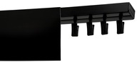 Stropná záclonová tyč s maskovacím rámom 9 cm a dráhou 150 cm