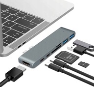 Adaptér USB-C 7v1 HUB HDMI 4K SD Macbook Pro|Air