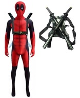 VÝPLŇOVÝ OUTFIT DEADPOOL COSPLAY KOSTÝM PRE DOSPELÝCH + 2 MEČE 158/164 VÝPLŇOVÝ OUTFIT DEADPOOL COSPLAY KOSTÝM PRE DOSPELÝCH + 2 MEČE 158/164
