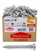 Skrutky pre tesárske spojky 5x70mm TORX Klimas 250 ks Skrutky pre tesárske spojky 5x70mm TORX Klimas 250 ks