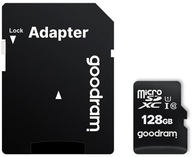 GOODRAM 128GB microSDXC class 10 UHS I + adaptér