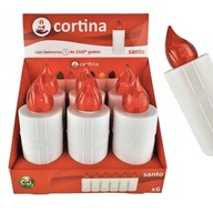 CORTINA Santo červená LED elektrická vložka, 6 ks CORTINA Santo červená LED elektrická vložka, 6 ks