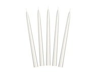 PEARL metalizované kužeľové sviečky, 10 ks, 24 cm PEARL metalizované kužeľové sviečky, 10 ks, 24 cm