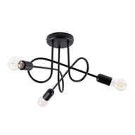SUPEŁ 3 čierny priemyselný luster do jedálne a kuchyne Sollux LED SUPEŁ 3 čierny priemyselný luster do jedálne a kuchyne Sollux LED