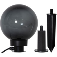 Čierna záhradná lampa na dekoratívne žiarovky