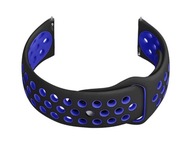 Gumený remienok pre inteligentné hodinky U11 čierna/námornícka modrá 22mm Gumený remienok pre inteligentné hodinky U11 čierna/námornícka modrá 22mm