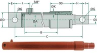 HYDRAULICKÝ VALEC JEDNOSTRANNÝ 30/700