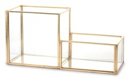 Organizér box, sklo, kov, sklo, 20x10x7 cm Organizér box, sklo, kov, sklo, 20x10x7 cm