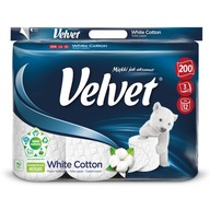 Toaletný papier Velvet White Cotton 12 roliek