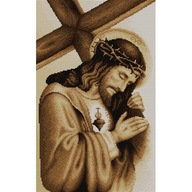Plátno s potlačou - Ježiš s krížom (č. 7048) Plátno s potlačou - Ježiš s krížom (č. 7048)