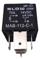 Relé 12V 70A 4120 MAB112C1 5 PIN Relé 12V 70A 4120 MAB112C1 5 PIN