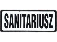 Reflexný SANITÁRNY znak na suchý zips, 13 x 5 cm Reflexný SANITÁRNY znak na suchý zips, 13 x 5 cm
