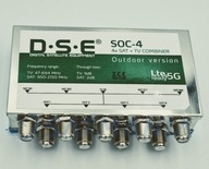 RTV/SAT zlučovač x4 DSE SOC-4 externý
