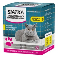 SET 4x2 SIEŤ PRE MAČKY HRUBÁ 1,5mm NA BALKÓNOVÉ OKO 40mm BEZ VŔTANIE SET 4x2 SIEŤ PRE MAČKY HRUBÁ 1,5mm NA BALKÓNOVÉ OKO 40mm BEZ VŔTANIE