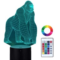 Monkey Gorilla Led Night Light NAME Gravírovací darček Monkey Gorilla Led Night Light NAME Gravírovací darček