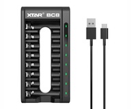 XTAR BC8 Li-ION Ni-MH nabíjačka 8 kanálov USB-C