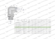 Hydraulické nastaviteľné koleno BB M18x1,5 12L x 3/8"BSP s War nastavením Hydraulické nastaviteľné koleno BB M18x1,5 12L x 3/8"BSP s War nastavením