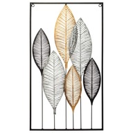 NÁSTENNÁ DEKORÁCIA DECO maľovanie kovové listy 37x65 NÁSTENNÁ DEKORÁCIA DECO maľovanie kovové listy 37x65