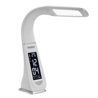 LED HODINOVÁ STOLNÁ LAMPA, BIELA LED HODINOVÁ STOLNÁ LAMPA, BIELA