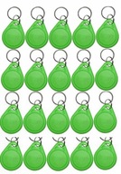 GREEN RFID MIFARE bezdotyková kľúčenka 20 ks. GREEN RFID MIFARE bezdotyková kľúčenka 20 ks.