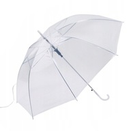 Dáždnik Transparentný biely svadobný dáždnik