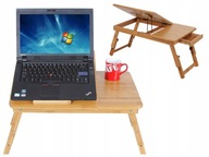 Bambusový stolík pre 7-15 palcový notebookový tablet