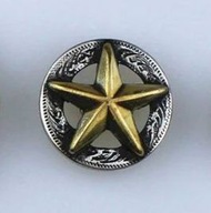 Dekorácia hviezda CONCHO na skrutke WESTERN 25mm