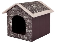 Chovateľská stanica Hobbydog hnedá s nápismi R5 70x60x63cm