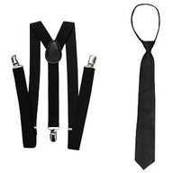 RETRO SET 20. roky 20. storočia ČIERNE SUSPENDERY + VIAZA RETRO SET 20. roky 20. storočia ČIERNE SUSPENDERY + VIAZA