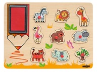 Stempelki Safari 2v1 puzzle Hračky pre deti