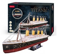 3D PUZZLE Loď TITANIC LED 246 kusov DANTE BLOCKS 3D PUZZLE Loď TITANIC LED 246 kusov DANTE BLOCKS