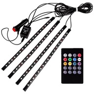 Auto rgb hudba svetla svetlomety atmosféra Auto rgb hudba svetla svetlomety atmosféra