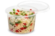 PP nádoba na šaláty, raw omáčky, 300 ml s okrúhlym vrchnákom, 100 ks. PP nádoba na šaláty, raw omáčky, 300 ml s okrúhlym vrchnákom, 100 ks.
