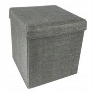 SKLADACÍ POUF, SEDADLO, ÚSKLAD, KUFOR, SIVÁ LAVIČKA SKLADACÍ POUF, SEDADLO, ÚSKLAD, KUFOR, SIVÁ LAVIČKA