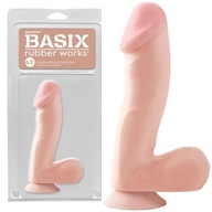 Realistické dildo so semenníkmi a prísavkou, Basix Realistické dildo so semenníkmi a prísavkou, Basix