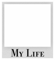 Frame-Sticker - MY LIFE - MEDIUM! 70 cm