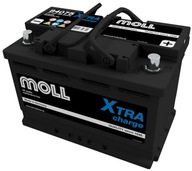Batéria 75Ah, 720A P+ MOLL X-tra Charge 84075