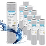 Vodný filter, počiatočná uhlíková vložka, 10" filtrácia, 5 mikrónov, PP5, 10 kusov Vodný filter, počiatočná uhlíková vložka, 10" filtrácia, 5 mikrónov, PP5, 10 kusov