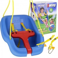 Sedadlo WOOPIE Bucket Swing 2v1 s popruhmi