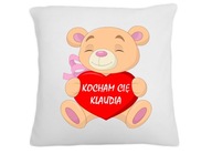 VANKÚŠ MEDVEĎ VALENTÍNSKY DARČEK MILUJEM ŤA + MENO VANKÚŠ MEDVEĎ VALENTÍNSKY DARČEK MILUJEM ŤA + MENO