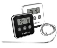 Elektronický kuchynský teplomer biela/čierna 0+2 Elektronický kuchynský teplomer biela/čierna 0+2