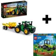 LEGO TECHNIC TRACTOR JOHN DEERE 9620R 42136 + LEGO 60390 DARČEKOVÁ SADA