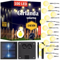 SOLAR GARDEN GARDEN MILKY LED LAMPY 100 ks